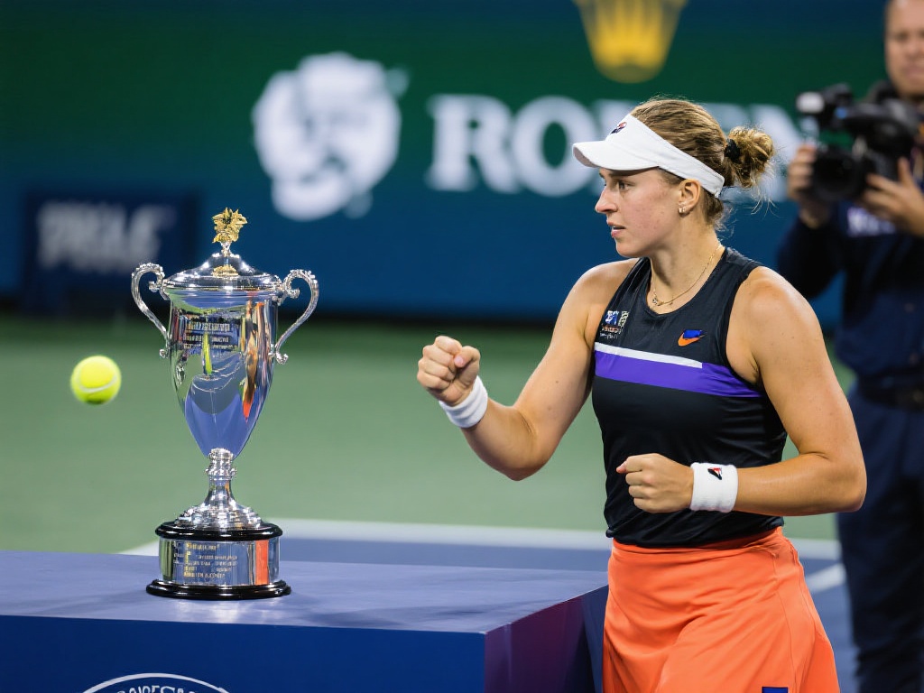 高夫荣耀加冕,萨巴黯然落泪 在决赛中,高夫以出色的体能与冷静的心理素