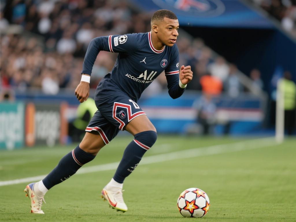 姆巴佩作为巴黎圣日耳曼的前锋，一直以他的